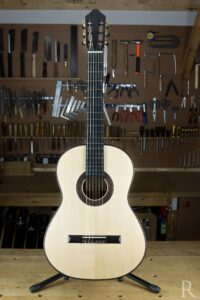 Spruce soundboard and ebony fretboard handmade classical guitar