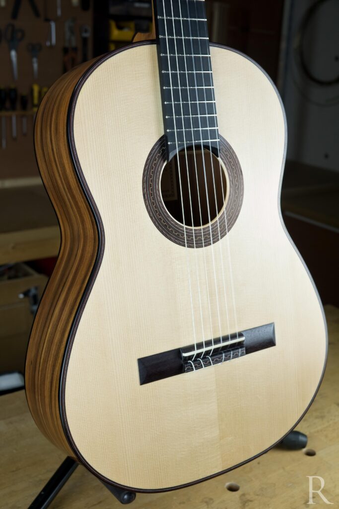 Oiled spruce top handmade classical guitar