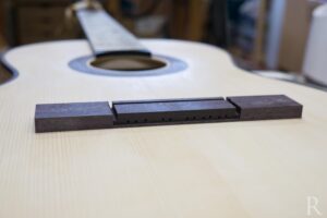 Indian rosewood bridge construction  for handmade classical guitar