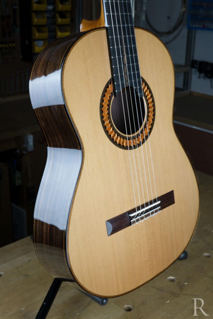 Cedar top handmade classical guitar with Indian rosewood sides